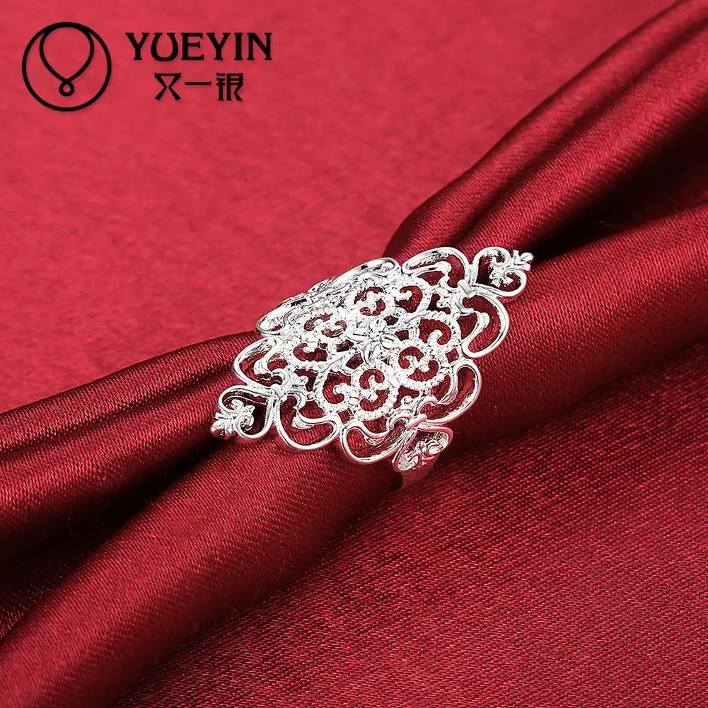 Fashion Silver plated finger rings for women Engagement jewelry anillos mujer Romantic Never fade Gift Anniversary | Украшения и
