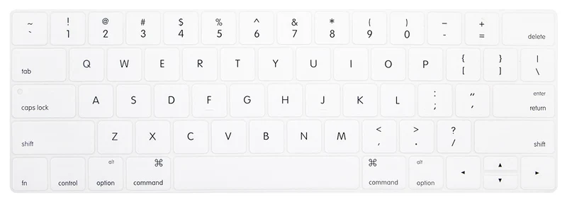 Белый Защита клавиатуры США для Macbook Pro 13 13,3 Сенсорная панель силиконовый чехол для клавиатуры MacbookPro 15 15,4 с защитой сенсорной панели - Цвет: Белый