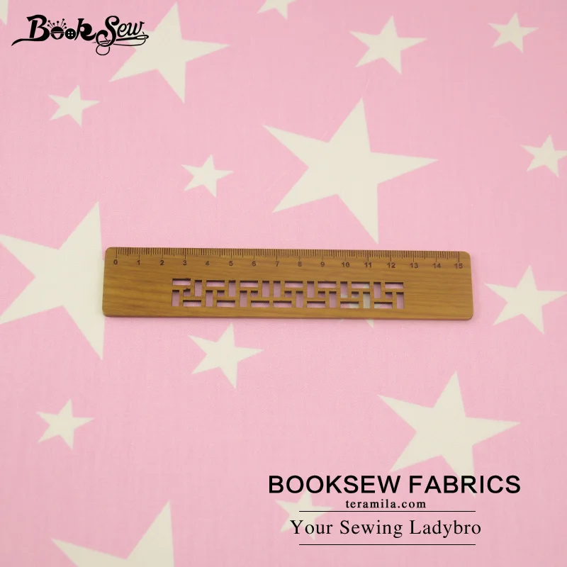 Booksew Текстиль для дома Розовый хлопок саржа Ткань со звездами стежка ткани Жир квартал Постельные