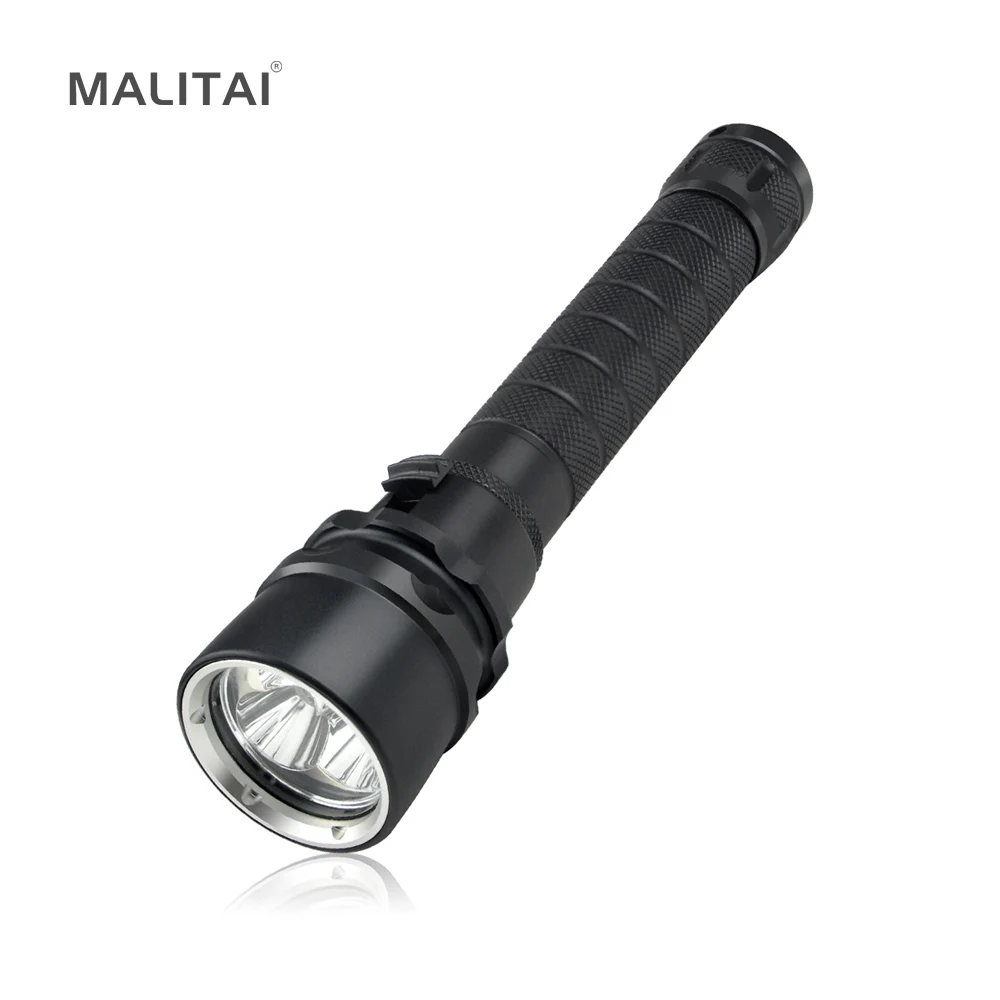 Профессиональный IP68 Водонепроницаемый светодиодный фонарик для дайвинга 3 * XM L L2