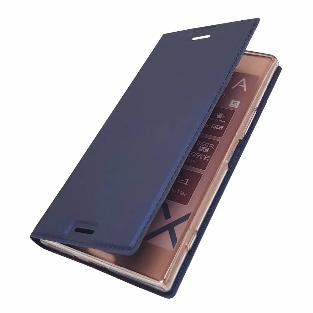 Для Sony Xperia XZ1 компактный раскладной Магнитный чехол Kickstand карта Книга защитный чехол закрытый кожаный чехол