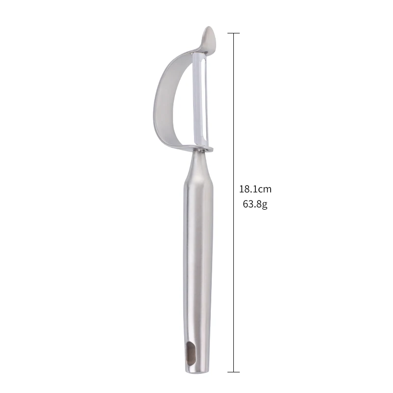 silver-straight 2 типа из нержавеющей стали Овощечистка для фруктов и картофеля острые овощные инструменты Металл Картофелечистка Zesters кухонные принадлежности для резки инструмент для приготовления пищи - Цвет: silver-straight