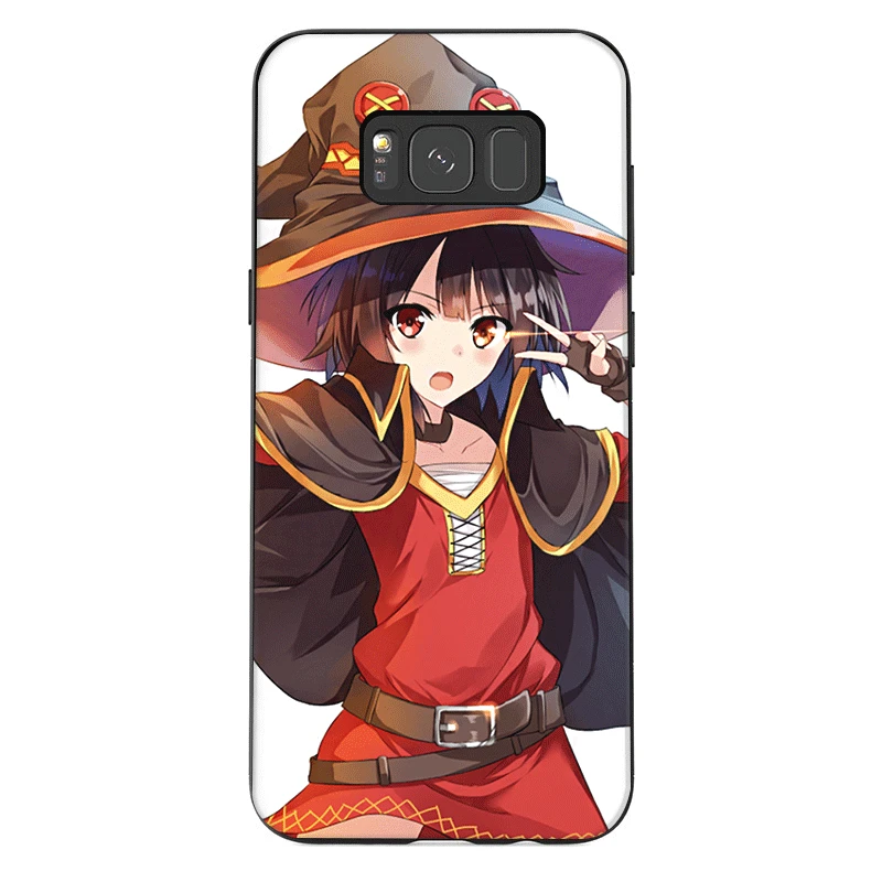 Силиконовый чехол для телефона samsung M10 M20 M30 M40 S6 S7 Edge S8 S9 S10 S10E Plus Note 8 9 KonoSuba Megumin Kono |
