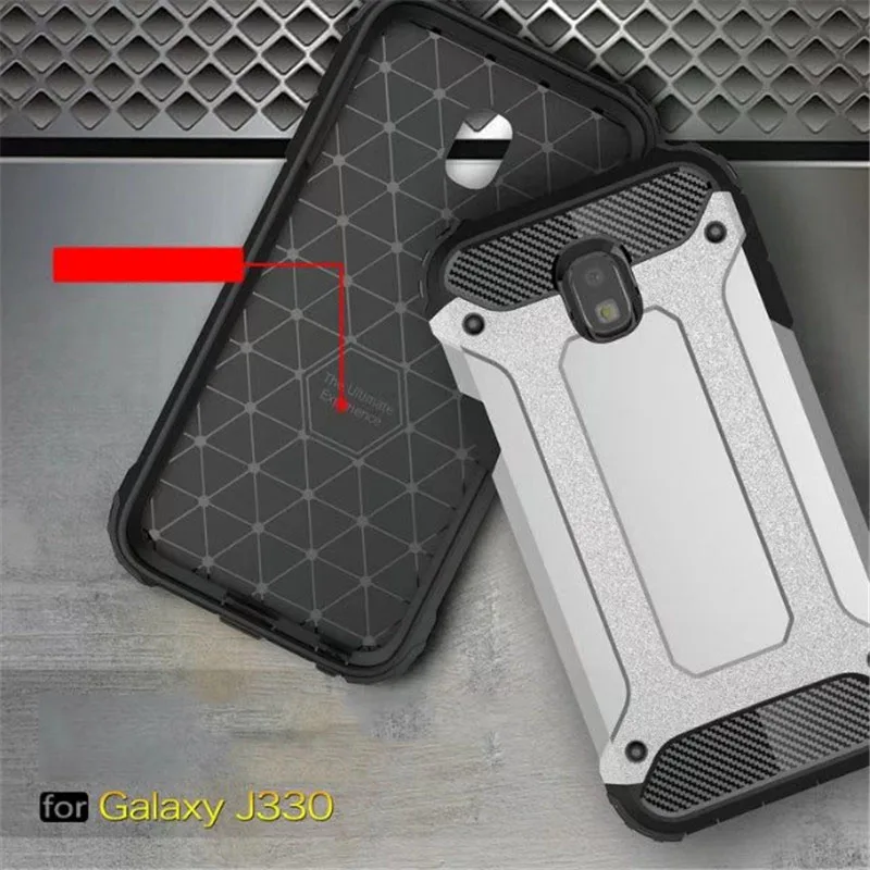 Чехол Micgita для samsung Galaxy J3 2017 J330G/DS Armor TPU PC жесткий чехол противоударный полный