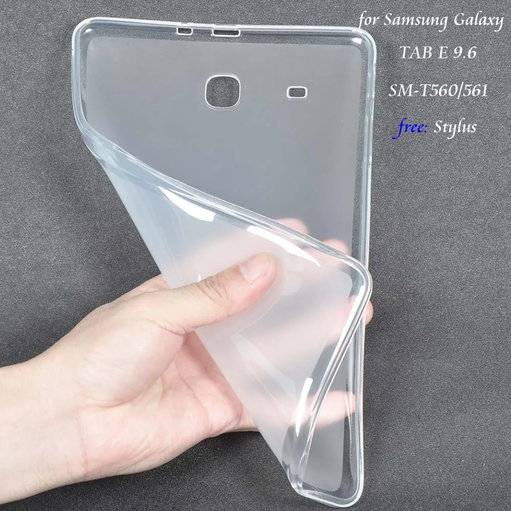 Чехол для Samsung Galaxy TAB E 9 6 Мягкий чехол из ТПУ SM T560 T561 дюймов планшета + стилус|tablet