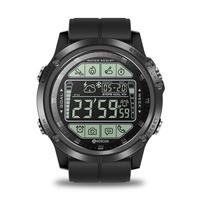 Zeblaze VIBE 3S прочные уличные умные часы в режиме реального времени погодные шаги