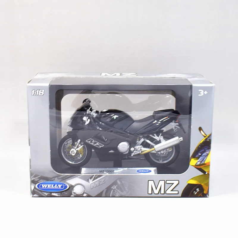1:18 Welly MZ 1000 S мотоцикл велосипед Модель черный