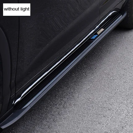 without light Модный светодиодный фонарь для бега боковой шаг боковой бар для Toyota Highlander Kluger-, с синим светом, SENGTUO подлинный - Название цвета: without light