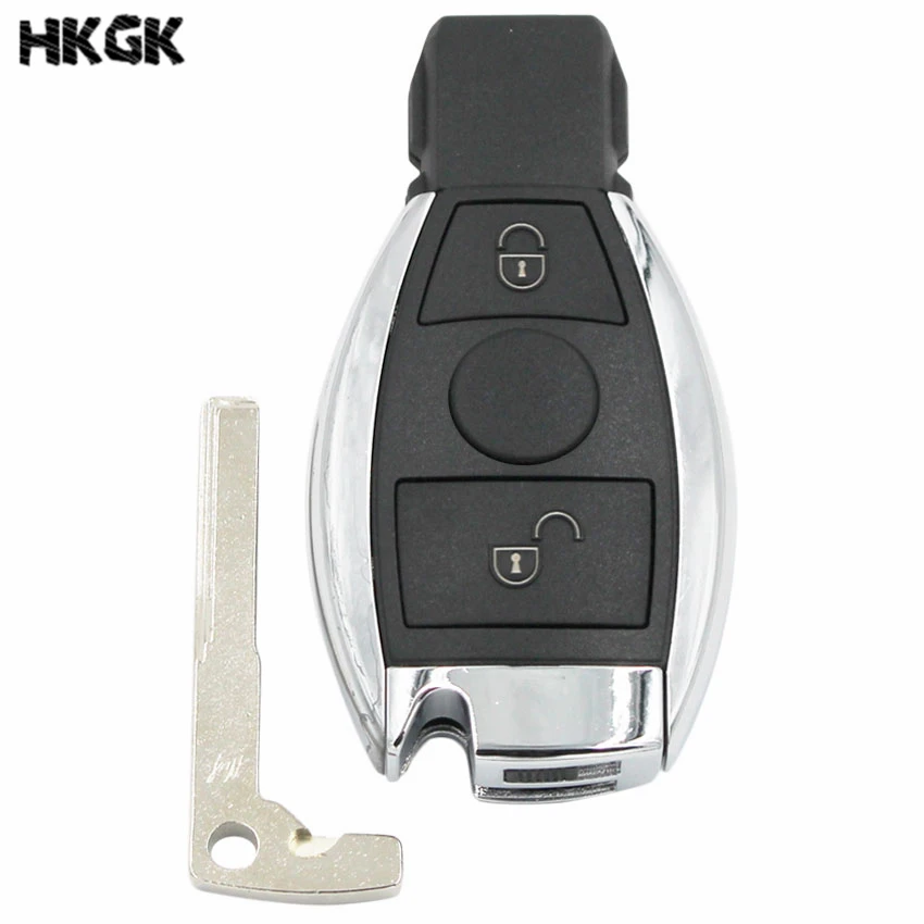 2 кнопки Smart Remote Key Keyless Fob Для Mercedes Benz После 2000 + NEC & BGA Замена микросхемы 315 МГц/433