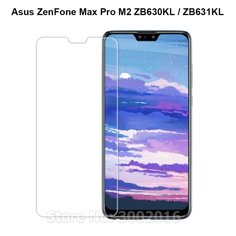 2 шт закаленное стекло для Asus Zenfone Max Pro(M2) ZB631KL Защитная пленка для Asus Zenfone Max M2 ZB633KL