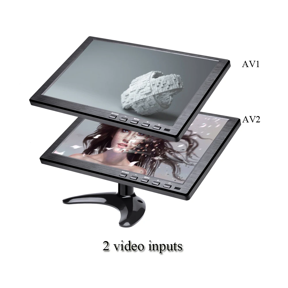 Podofo 10 1 &quotips FHD цифровой экран lcd автомобильный монитор PC/tv/DVD MP5 плеер HDMI/VGA/AV/USB/SD