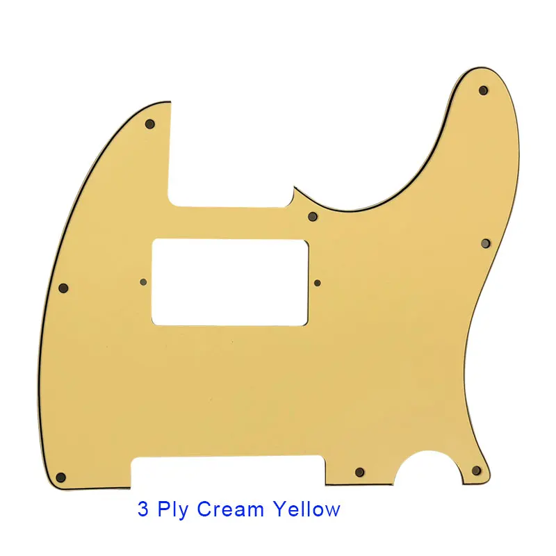 Запчасти для гитары Pleroo-для стандарта США 8 винтовых отверстий Tele Telecaster с PAF Humbucker Guitar Pickguard Scartch Plate