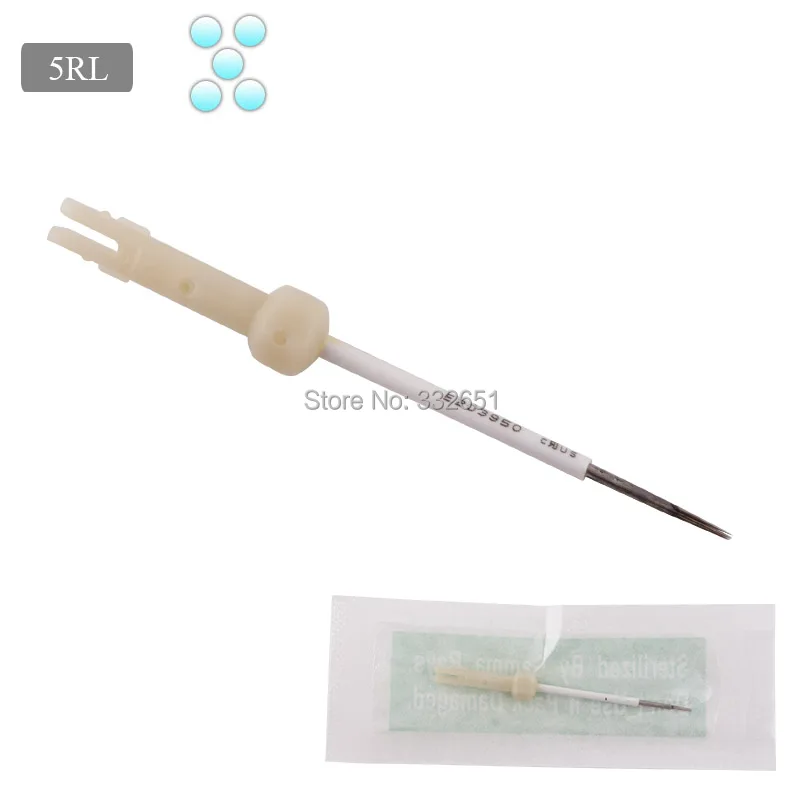 

CHUSE Tattoo Needles 5RL Permanent Makeup Needle Disposable Sterilized For Eyebrow Pen Machine Kit tattooing Needle