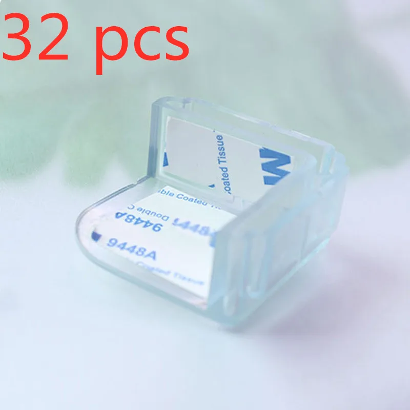 32 pcs 4/12/32 шт защитные силиконовые Защитная крышка стола угловой край Защитная крышка для детей для предупреждения столкновений край ребенка угловая ограда; Прямая поставка - Цвет: 32 pcs