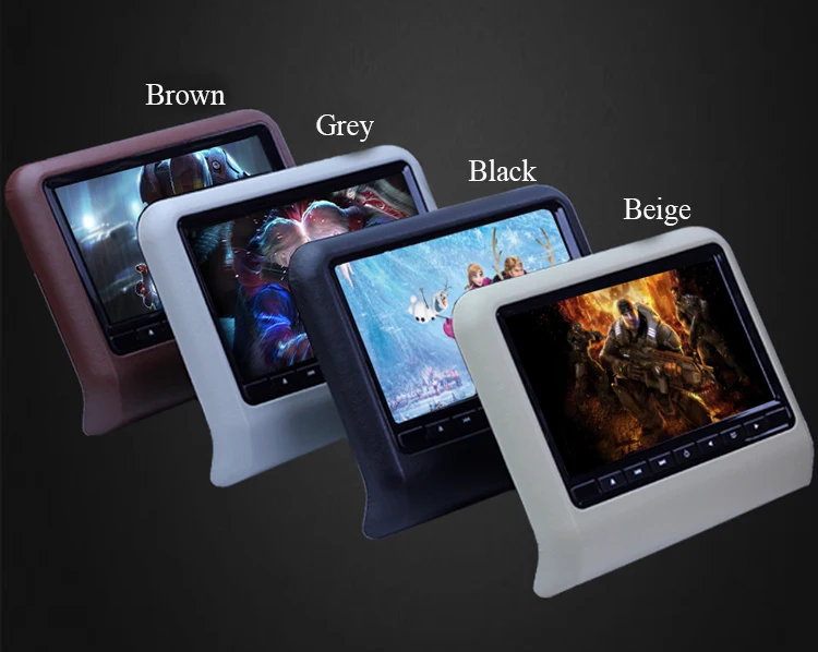 1 шт. 9 &quotАвтомобильный подголовник монитор плеер с AV входом USB/SD/IR/FM/беспроводные