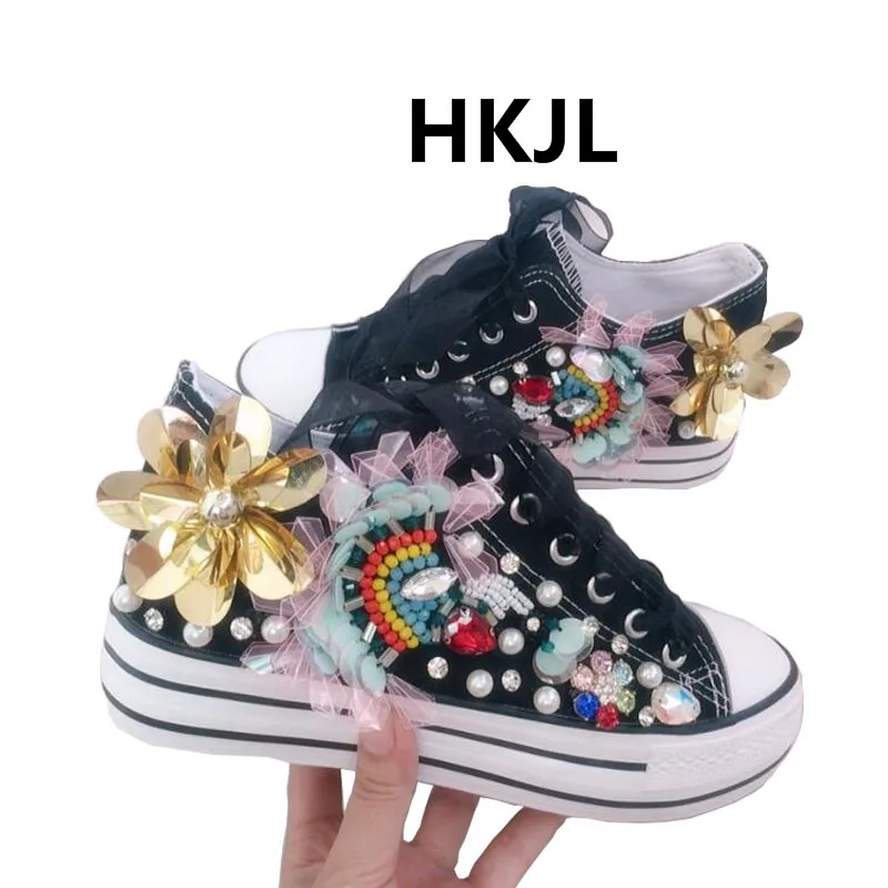 HKJL/новинка сезона весна-лето 2019 Корейская версия классических парусиновых