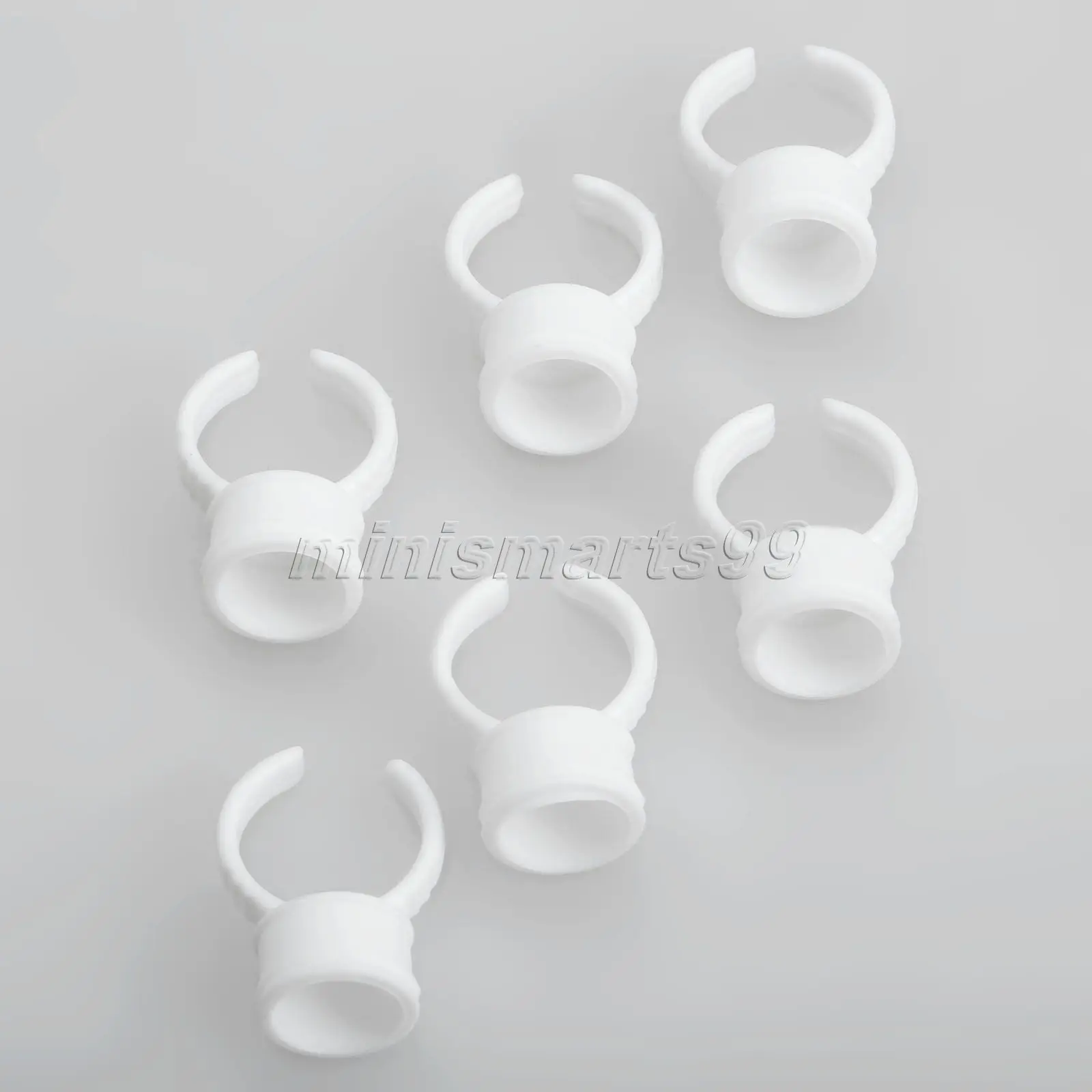 100 шт чернила татуировки чашки кольцо средний белый Пластик одноразовый