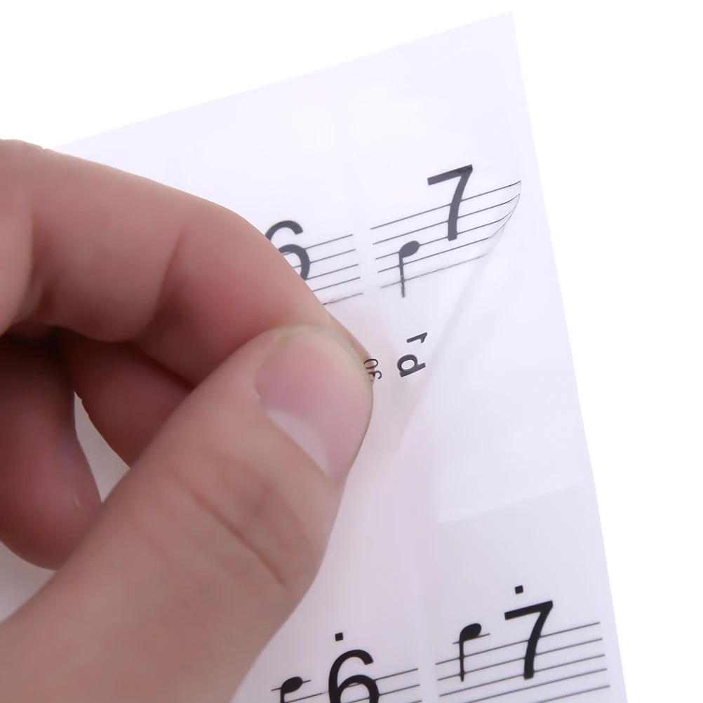 Электронная клавиатура 88 клавишные наклейки 1 лист пианино 54/61 ключи наклейка в