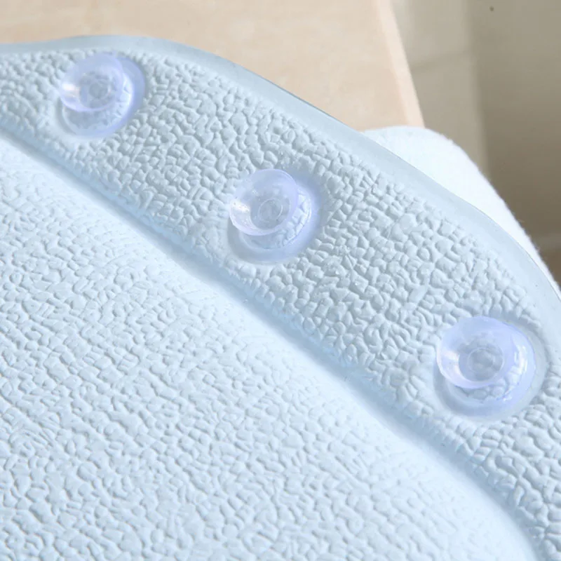 PVC Bath Pillow Headrest Accessories Bathtub Suction Cup Waterproof Pillows Bathroom Products | Дом и сад