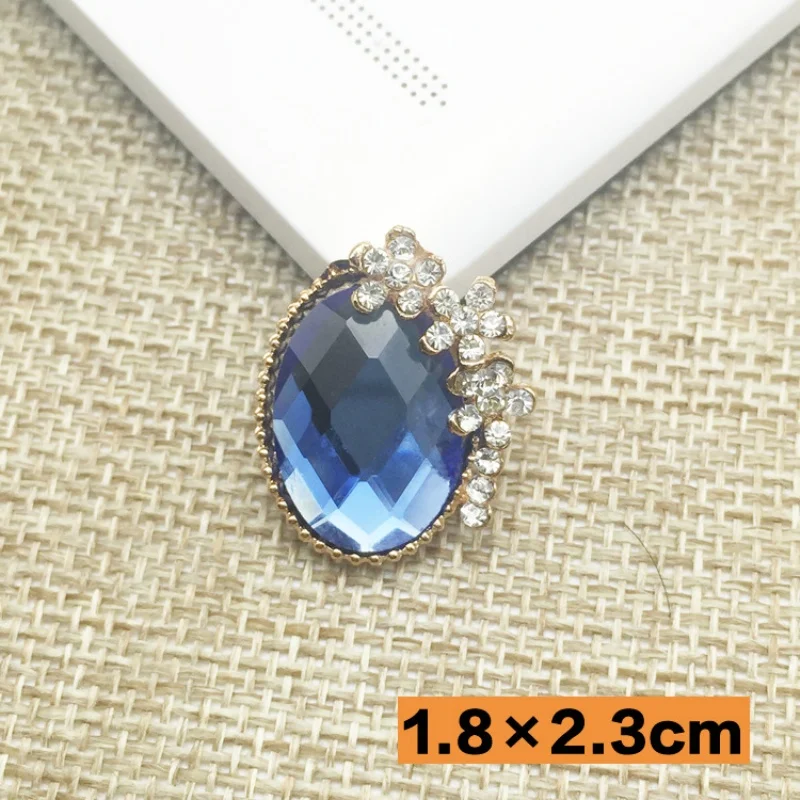 

Hot Sale free shipping wholesale 20pcs 1.8*2.3cm Wedding diamond Button rhinestones Button DIY hair garment Accessories YF63