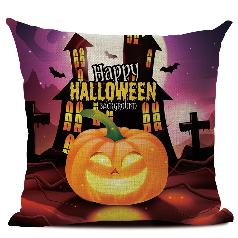Новейшие Хэллоуин фестиваль дизайн чехол для подушки тыквы Подушка с принтом