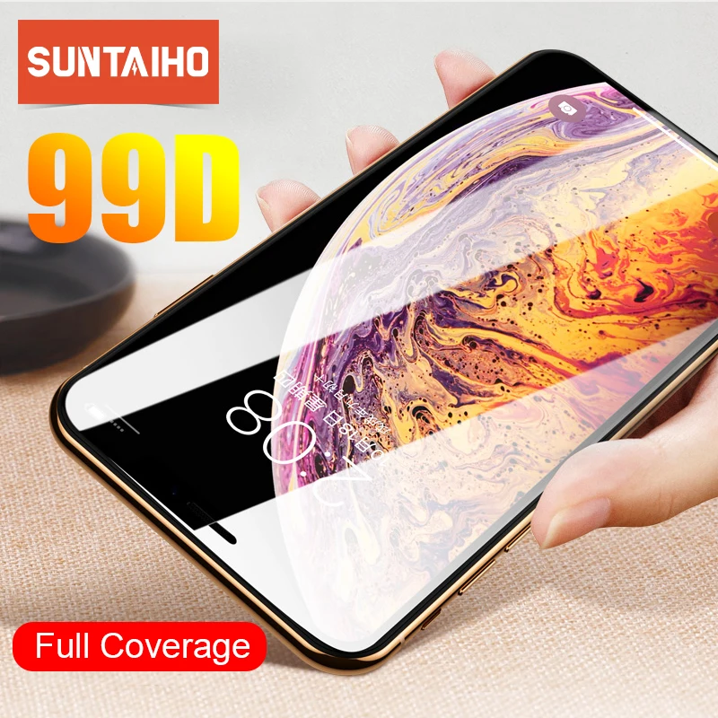 Закаленное стекло Suntaiho для iPhone 7 на iphone 6 6s 8 X XR XS MAX защита экрана plus Защитное