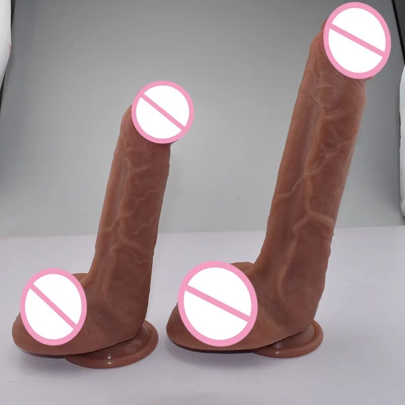 Супер огромный фаллоимитатор реалистичный на присоске силиконовый мужской