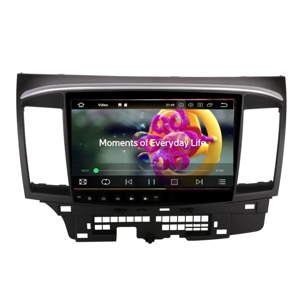 Головное устройство для Mitsubishi Lancer 10 1 8 0 2007 дюйма IPS HD Android 2016 Восьмиядерный