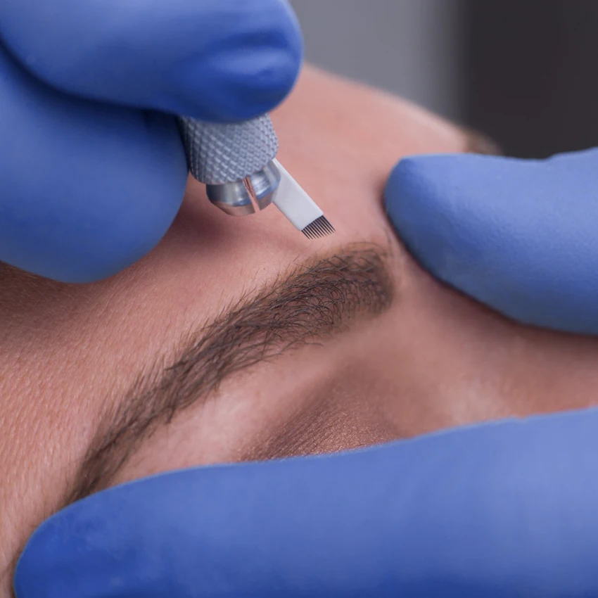 Ручка для татуировки 10 шт. машинка микроблейдинга бровей перманентного макияжа