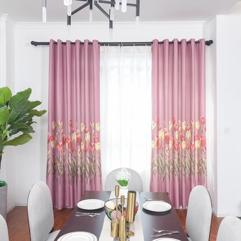 1 шт. тюльпан с принтом конопли хлопковые шторы высокого качества плотные