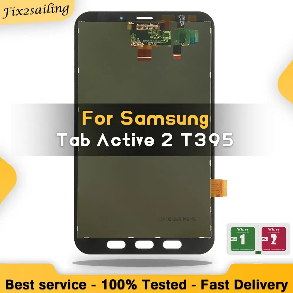 100% Протестировано для Samsung Galaxy Tab Active 2 T395 SM ЖК дисплей с сенсорным экраном