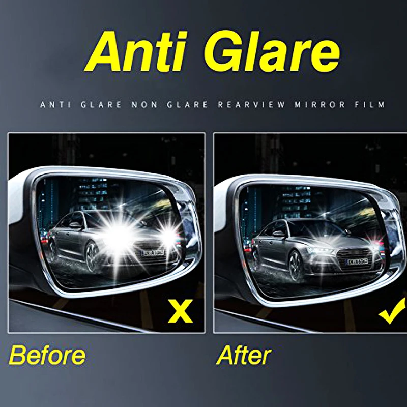 2 шт. Автомобильные противотуманные наклейки с нанопокрытием защита от дождя