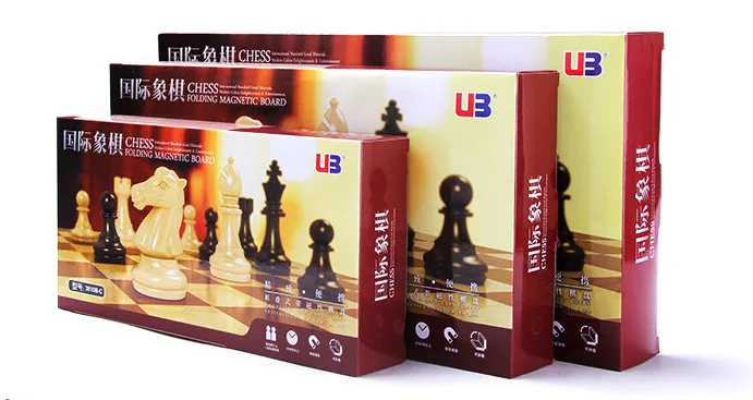 Новый портативный складной Шахматный набор 32 см с шахматной доской шахматная