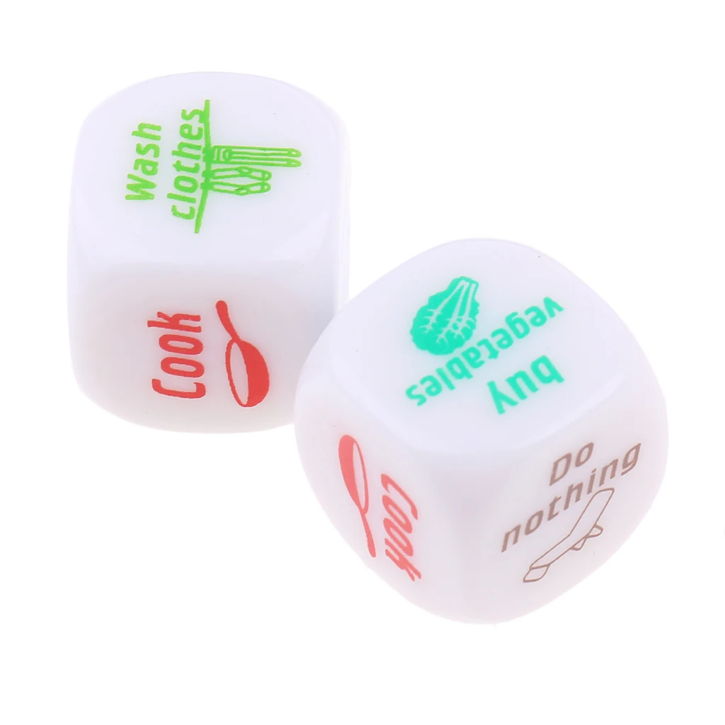 2 шт. 6 сторонние Акриловые Игральные Кости D6|Кубики| |