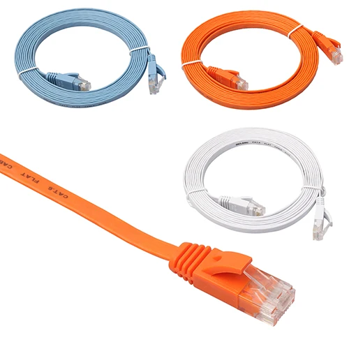 Новое поступление 0 5 15 м скорость CAT6 гигабитный Ethernet сетевой LAN кабель плоский