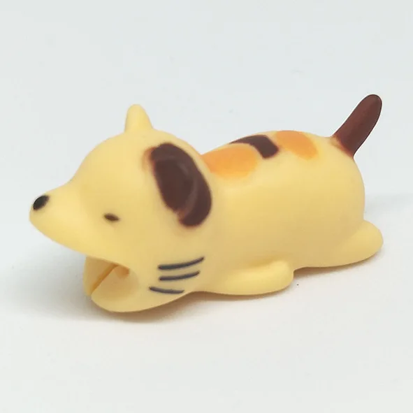 D Шт. 1 шт. Kawaii Animal Cable Protector Для Iphone устройство для намотки кабеля Panda Bite держатель телефона аксессуар органайзер кукла животное модель Забавный - Цвет: D