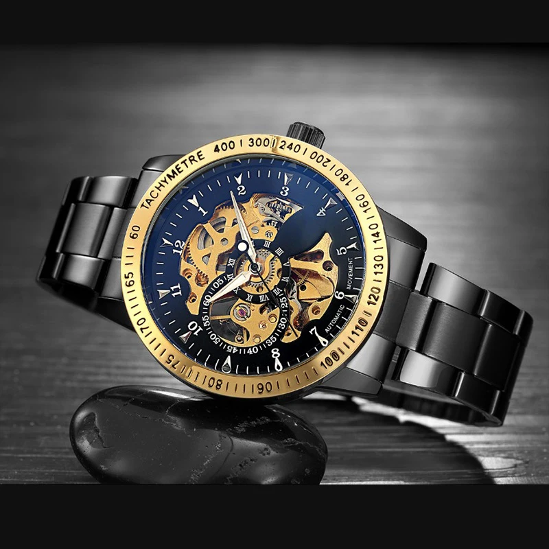 Роскошные Для мужчин часы автоматические механические мужской