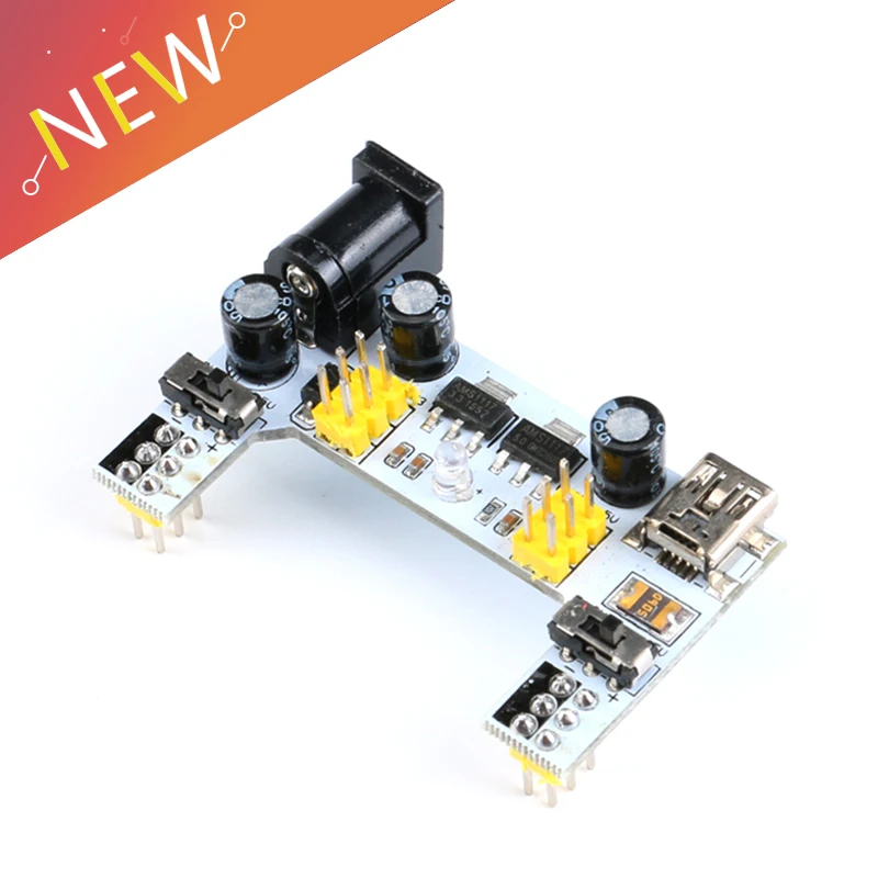 Модуль питания для макетной платы MB102/модуль белой MB102 2-сторонний 3 В 5 MB-102