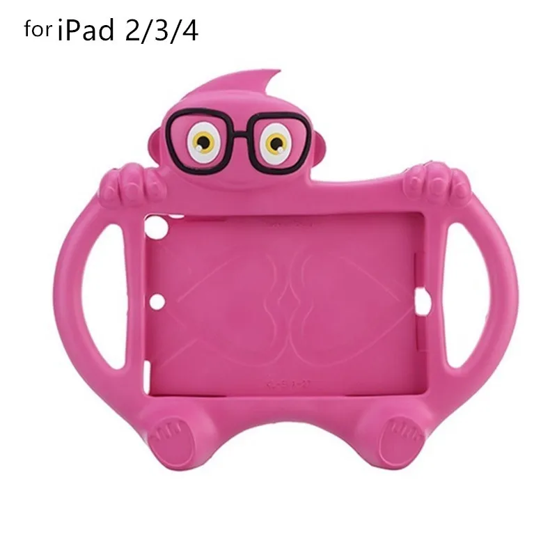Милый чехол для Apple ipad 2 3 4 9,7 дюймов чехол для планшета смарт-подставка чехол для ipad Mini 1 2 3 силиконовый чехол дети Funda Etui - Цвет: as the picture shows