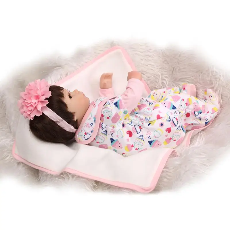 Bebe игрушка новорожденные младенцы Куклы Мягкие силиконовые 18 дюймов 42 см