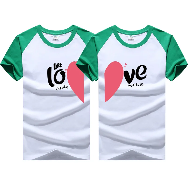 Смешные парные футболки для пары подходящая одежда влюбленных хлопковые с