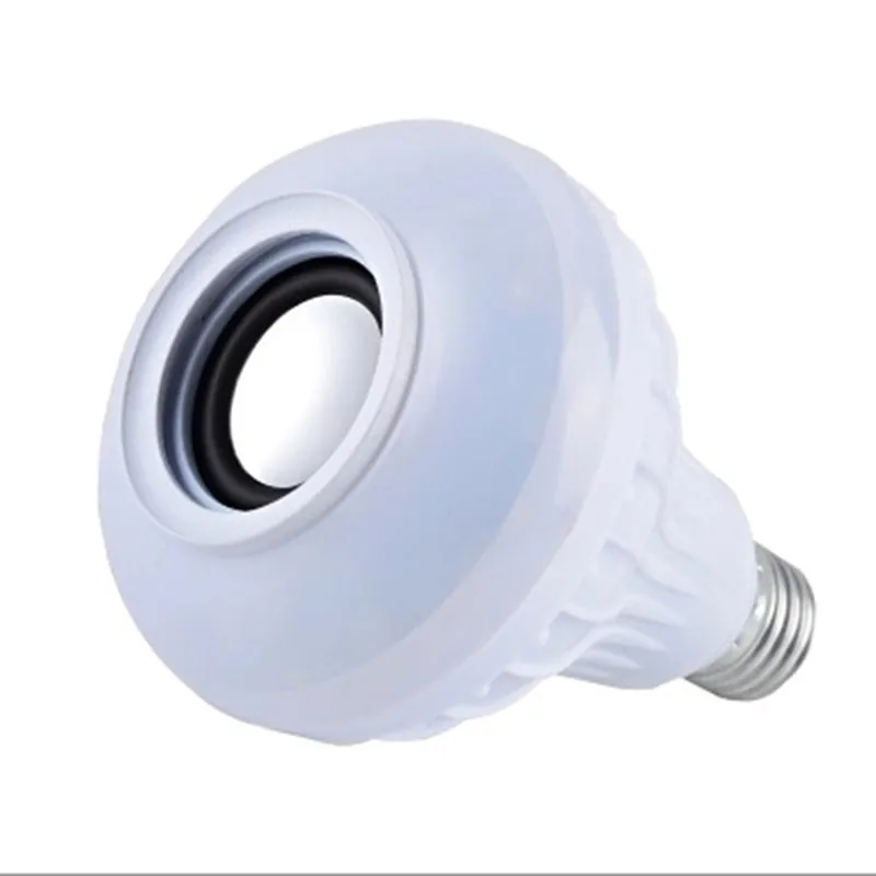 Miindzo new E27 Wireless Bluetooth Speaker 12W RGB Bulb LED Lamp 110V 220V Smart Led Light Music Player Audio Remote Control | Электроника