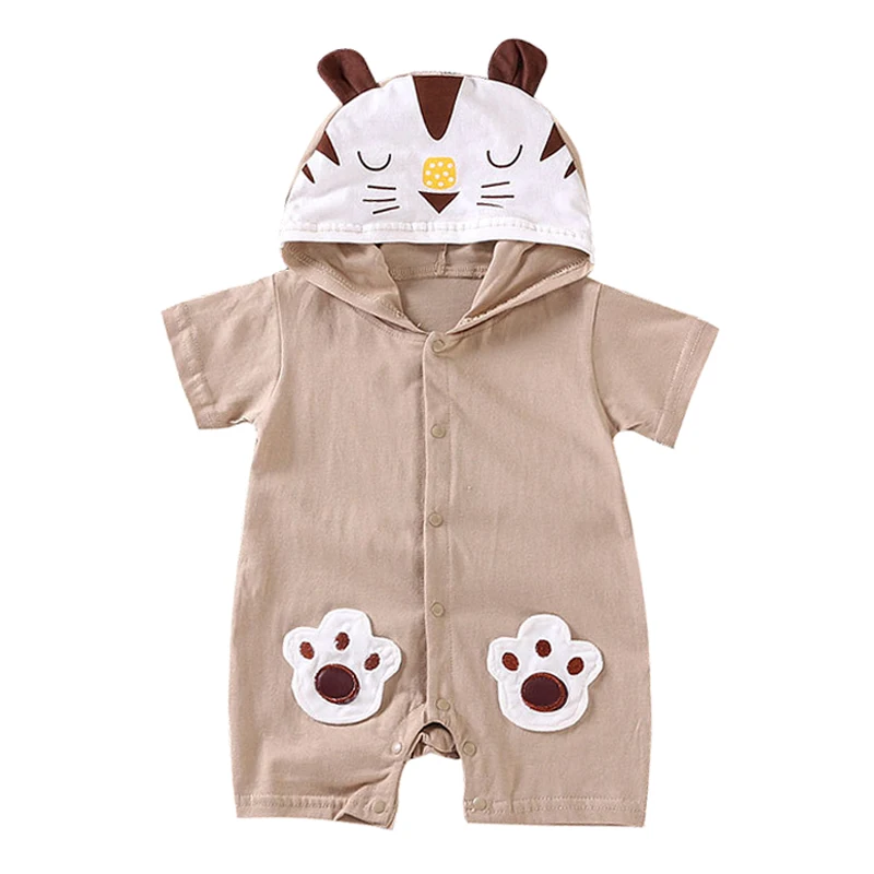 Одежда для новорожденных с коротким рукавом младенцев мальчиков и девочек