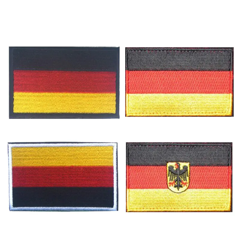 

German Flag 3D Embroidered Armband Military Tactical Soldier Identification Morale Badge Camouflage Clothing Backpack Patch