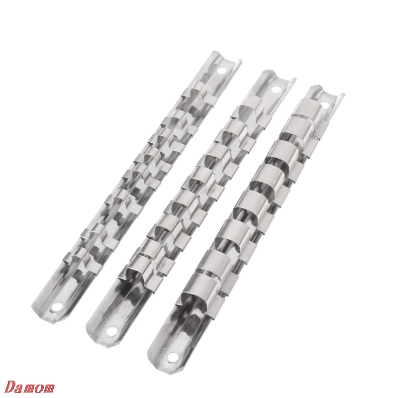 Держатель для гнезда 1/4 &quot3/8&quot 1/2 &quotс 8 зажимами на рельсе органайзер хранения