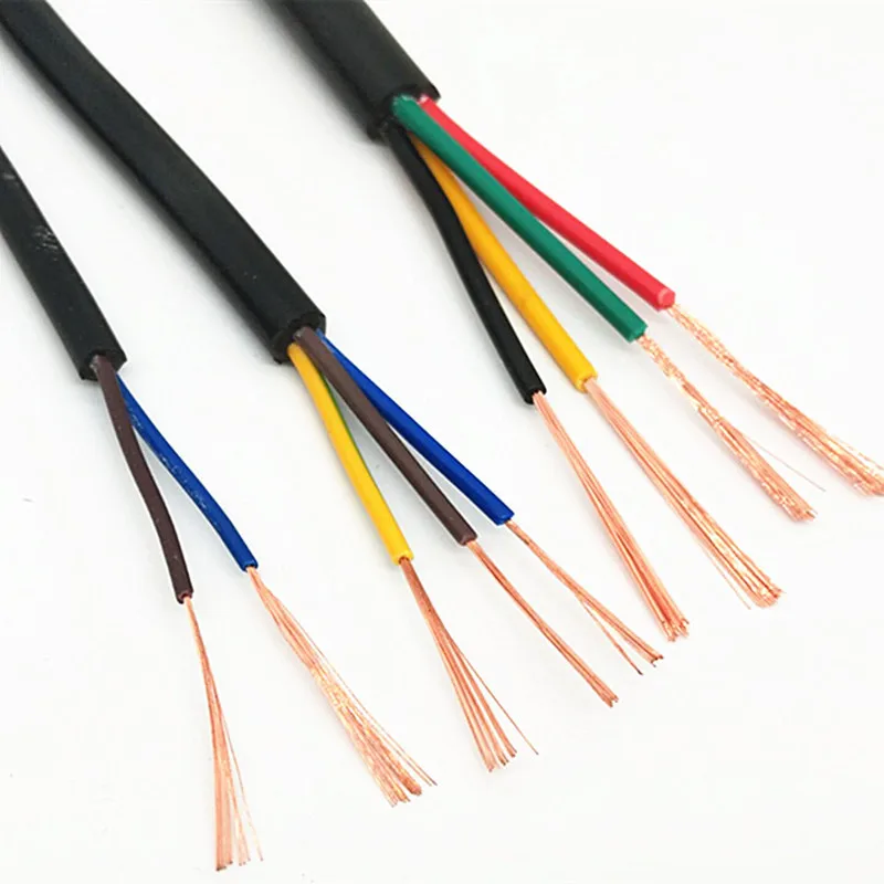 10 м 26 AWG кабель РВВ 2/3/4/5 цветов Медь провод электрический RVV черный мягкий в