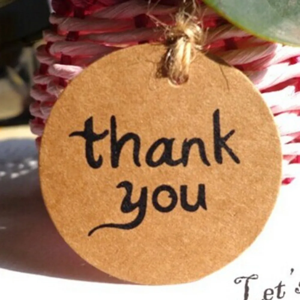 

100pcs Lovely Gift Tags Kraft Paper DIY Handmade Price Tags Bags Baking Packing Labels for Flower Cosmetics Jewelry bottle Drink
