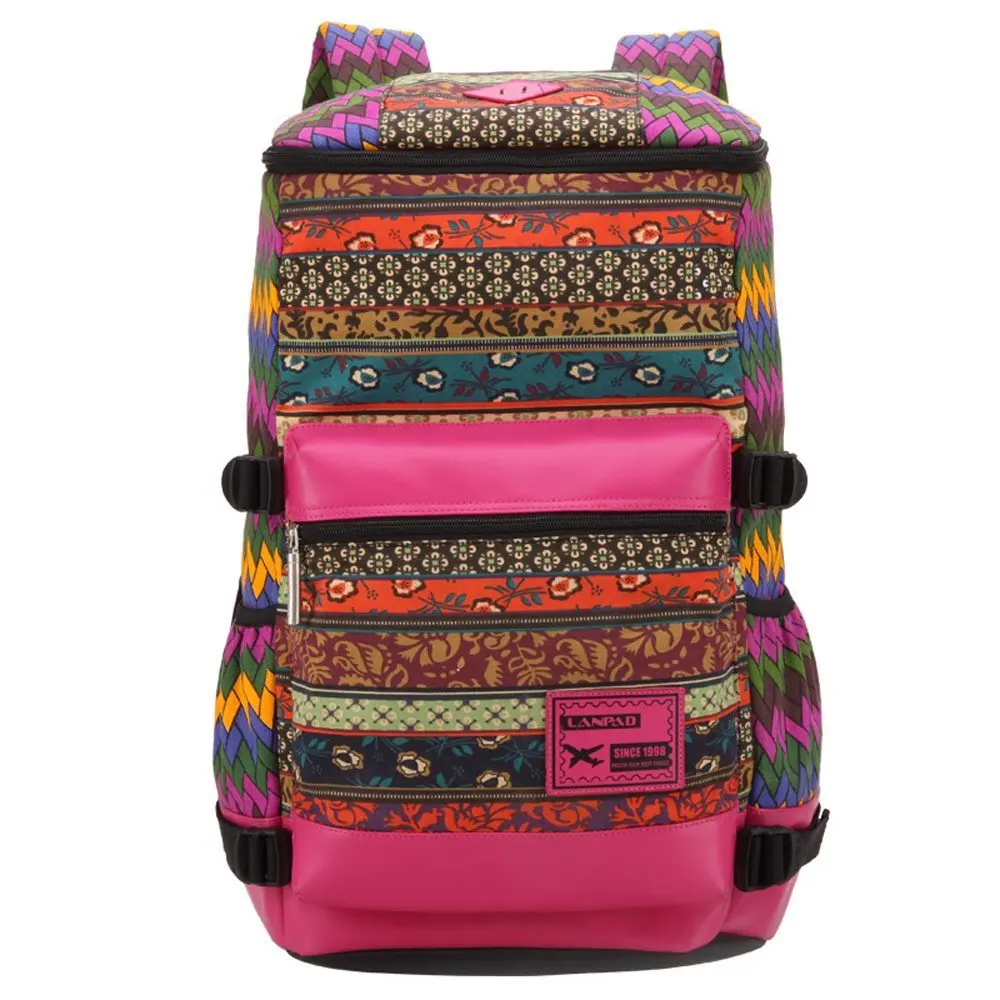 Male Female Casual Travel Striped Tribal Vintage Ethnic Hiking Backpack Large Capacity BackPacks for Teenage Girls Boys Students | Багаж и