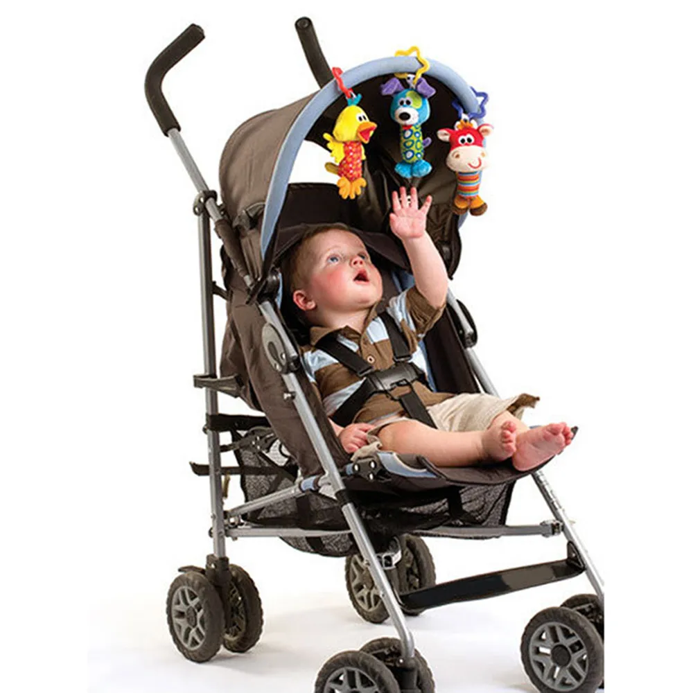 Плюшевые детские развития Мягкие погремушки в виде животного ручка игрушечные