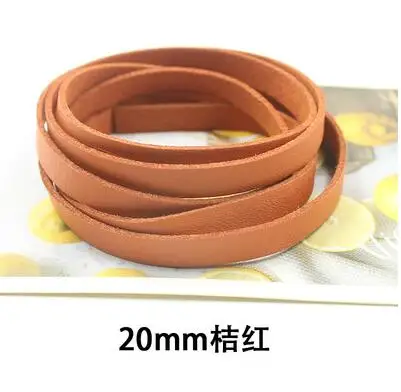 20 мм Широкий DIY сумка пряжки части Аксессуары PU шнур из искусственной кожи полосы шнура замши ремень сумки ручные аксессуары ручной работы - Цвет: NO.12